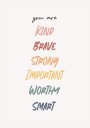 Affirmation Plakat Plakat / 21x30cm