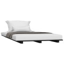 vidaXL Sengeramme svart 75x190 cm heltre furu