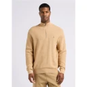 Polo Ralph Lauren Textured Half-Zip Camel Melange