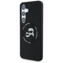 Karl Lagerfeld MagSafe Silikondeksel til Samsung Galaxy S25 Plus - Svart