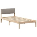  Sengestamme Brun og taupe 100 x 200 cm Heltre furu