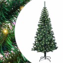  Kunstig Forhåndsopplyst Juletre grønn 120 cm PVC og metall