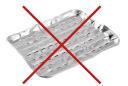 NOSTIK Grillmatte, perforert 32x32cm
