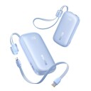 Baseus EnerFill FC21 Qpow 3 Ultra 10 000 mAh 45 W powerbank med avtakbar USB-C–Lightning-kabel Blå