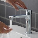 Duravit B.1 1-greps Servantbatteri S Uten bunnventil, Krom