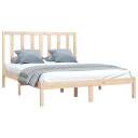 vidaXL Sengeramme heltre furu 140x190 cm