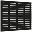 vidaXL Veggmontert sengegavl svart 81x3x91,5 cm heltre furu