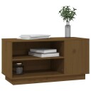 vidaXL TV-benk honningbrun 80x35x40,5 cm heltre furu