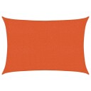 vidaXL Solseil 160 g/m² oransje 2x2,5 m HDPE