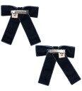 Konges Sløjd Hårspenner Juliette Bow 2-Pack Navy