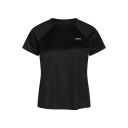 ZEBDIA Women Sports T-Shirt With Chest Print - Black - XXL
