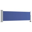 vidaXL Uttrekkbar sidemarkise 80x300 cm blå