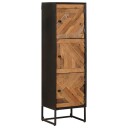 vidaXL Høyskap 35 x 30 x 120 cm Solid gjenbrukt tre og konstruert tre