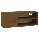 vidaXL Veggskap honningbrun 80x30x30 cm heltre furu