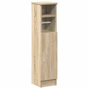 Vidaxl Baderomsskap med rulleholder sonoma eik 20,5x22x90 cm 858499