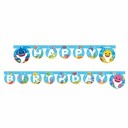 Globos Europe Girlander Happy Birthday Baby Shark