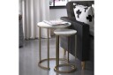 Revazi Sidebord Marmor - Hvit