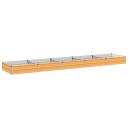 vidaXL Hevet Hagebed Naturlig 400 x 80 x 24 cm kaldvalset stål