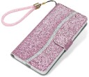 Trolsk Lommebokdeksel Glitter med Håndleddsstropp (iPhone 15 Pro)