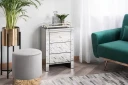 Lorris Nattbord 45 cm - Sølv