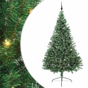  Kunstig Forhåndsopplyst Juletre med 300 LED grønn 240 cm PVC