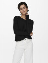 ONLY Onlgeena Xo L/S Pullover Knt Noos - Black - XS