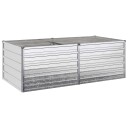vidaXL Hevet Hagebed Sølv 160 x 80 x 55 cm galvanisert