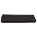 vidaXL Selvklebende trappematter 15 stk 65x24,5x3,5 cm antrasitt