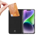 Dux Ducis Mobildeksel iPhone 15 Plus Wallet Skin Pro Svart
