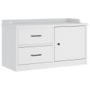  Gangbenk SANDNES hvit 87x40x50 cm heltre furu