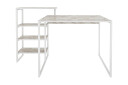 Skrivebord Zakkum 60x76,8x133 cm med oppbevaring   Hvit