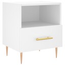  Nattbord hvit 40x35x47,5 cm konstruert tre