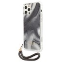 Originalt Frontdeksel Guess Guhcp12lksmagr For Iphone 12 Pro Max Marble Wire Grå