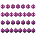 vidaXL Juleballsett 30 stk. Syrin 6 cm Polystyren