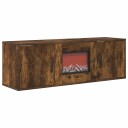 vidaXL Elektrisk peis Røkt Eik 110 x 30 x 36,5 cm Konstruert tre