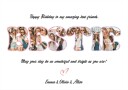 Best Friend Birthday Personal Plakat Plakat / 70x100cm