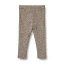 Wheat wool silk leggings Agi – khaki melange 92