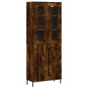  Highboard røkt eik 69,5x34x180 cm konstruert tre