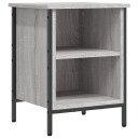 vidaXL Skohylle gr? sonoma 38x35x50 cm konstruert tre