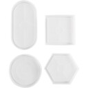Silicone Mould -  Square Circle Hexagon & Oval  371201 