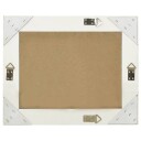 vidaXL Veggspeil barokkstil 50x40 cm hvit