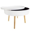 Rundt salongbord med oppbevaring 60cm ModernHome
