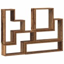  Veggboks med hylle Gammelt tre 96 x 12 x 64 cm Konstruert tre