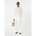 Max Mara Dame Strikkevarer Hvit L,