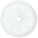 vidaXL Vask 36x14 cm keramikk hvit