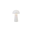 Trio Lighting Lennon genopladelig bordlampe hvit