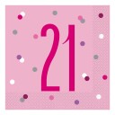 Papirservietter Tall Rosa   Tallet 21