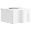  Vegghengt Nattbord 2 pcs Høgglans hvit 33 x 34,5 x 20 cm
