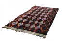 Marokkansk Boucherouite teppe 130 x 270 cm Størrelse: 130 x 270 cm