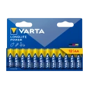 Varta Longlife Power AA Alkalisk Batteri 12-pakke Blå